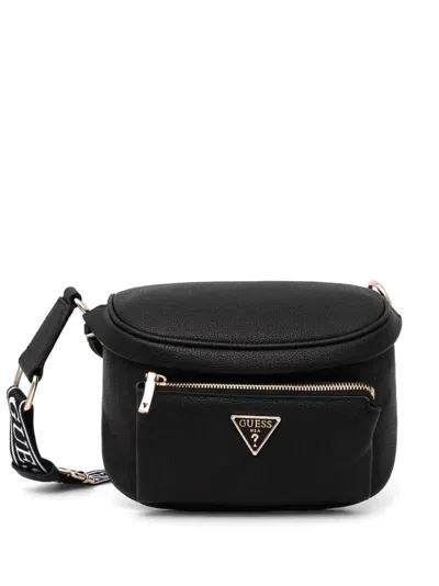 Guess Usa Power Play Crossbody Bag In Black