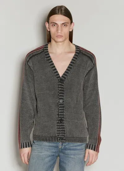 Guess Usa Washed Cardigan In Grey