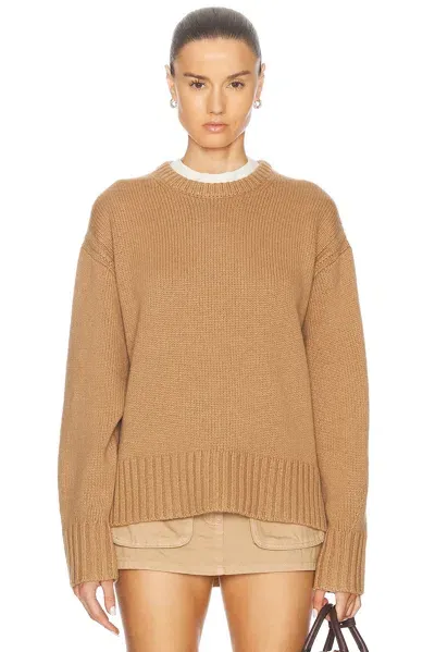 Guest In Residence Cozy Crew Sweater In Beige