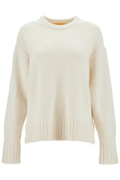 Guest In Residence Crew-neck Sweater In Cashmere In White