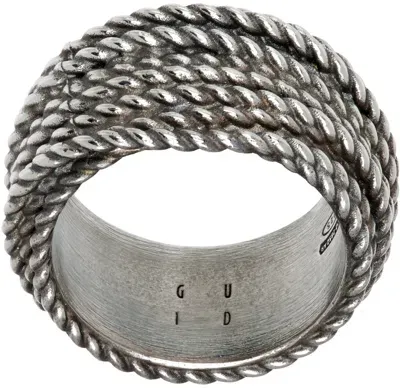 Guidi Silver G-an34 Ring In Silver 925