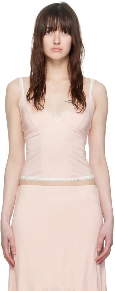 Guizio Pink Dainty Camisole In Light Pink