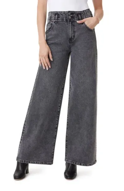 Habitual Extended Wide Leg Jeans In Steel Grey