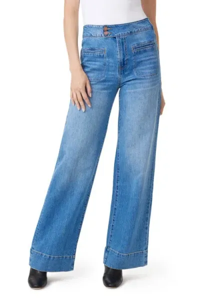 Habitual Extended Wide Leg Jeans In Surf