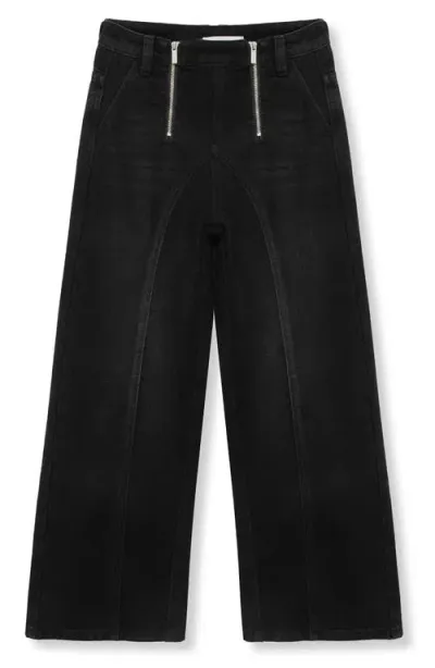 Habitual Kids High Waist Wide Leg Jeans In Black