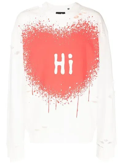 Haculla Hi Bye Sweatshirt Mit Cut-outs In White