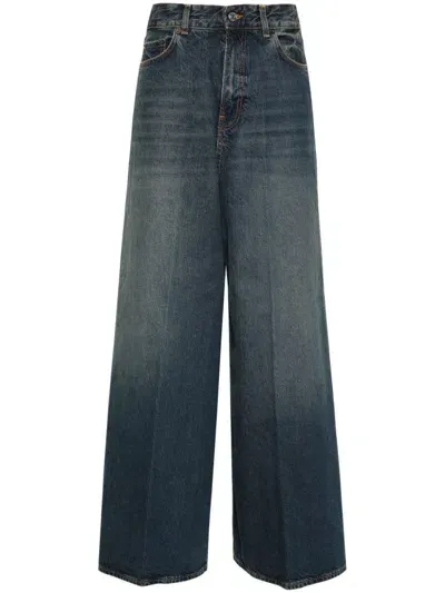 Haikure Big Wide Leg Jeans In Blue