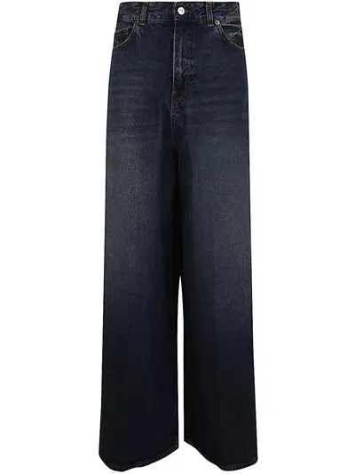 Haikure Big Wide Leg Jeans In Blue