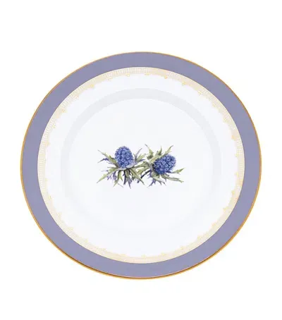 Halcyon Days Castle Of Mey Thistle Plate In Purple