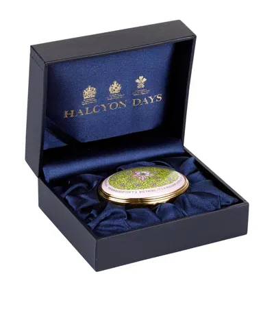 Halcyon Days Friendship Enamel Box In Blue