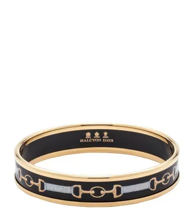 Halcyon Days Gold-plated Bridle Bangle