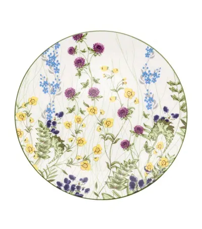 Halcyon Days Highgrove Wildflower Coupe Plate In Multi