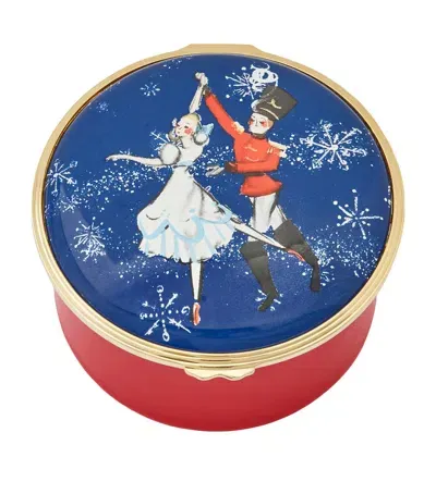 Halcyon Days The Nutcracker March Musical Box In Blue