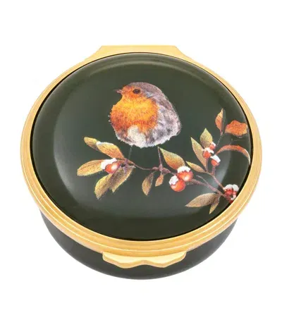 Halcyon Days Woodland Wildlife Robin Box In Green