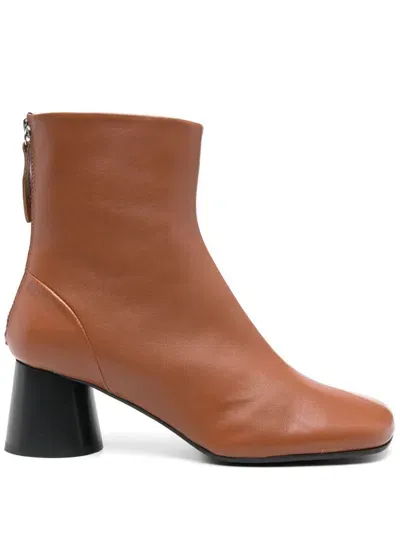 Halmanera 55mm Deb 16 Ankle Boots In Brown