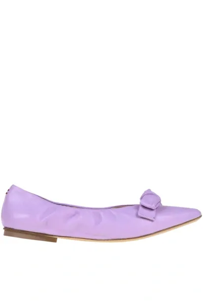 Halmanera Bow Ballerinas In Lavender