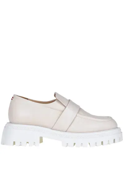 Halmanera Leather Mocassins In Cream