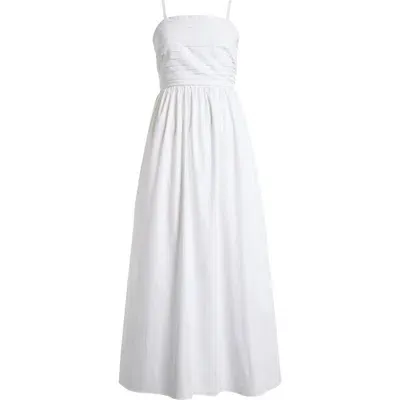 Halogenr Halogen(r) Pleated Bodice Cutout Sundress In Bright White