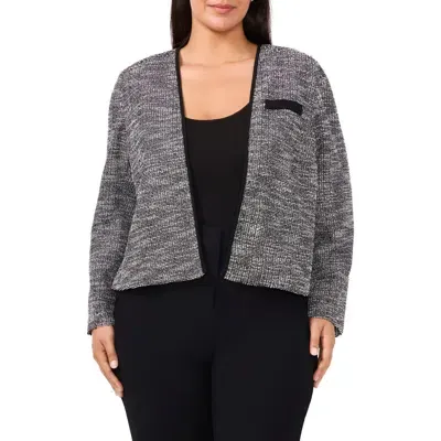 Halogenr Halogen(r) Stretch Tweed Crop Jacket In Rich Black