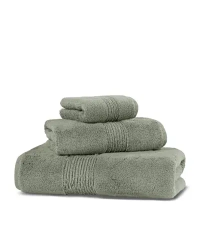 Hamam Organic Cotton Galata Bath Sheet In Green