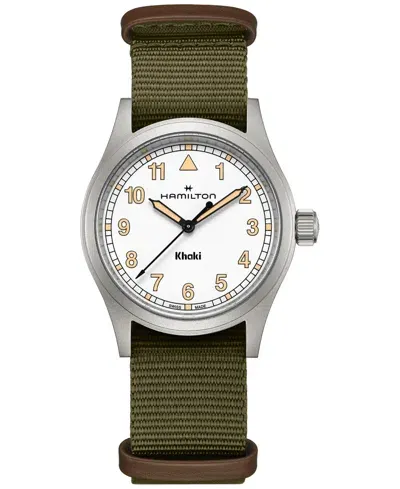 Hamilton Khaki Field Quartz 38mm In Green