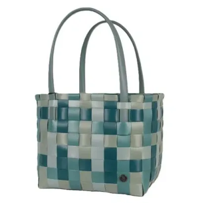 Handed By Color Block Recycled Tote Bag In Blue