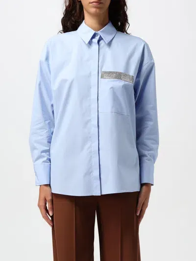 Hanita Shirt  Woman Color Gnawed Blue In Hellblau