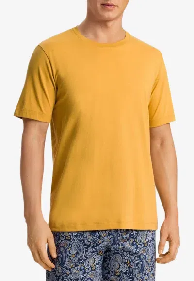 Hanro Basic Crewneck T-shirt In Amber