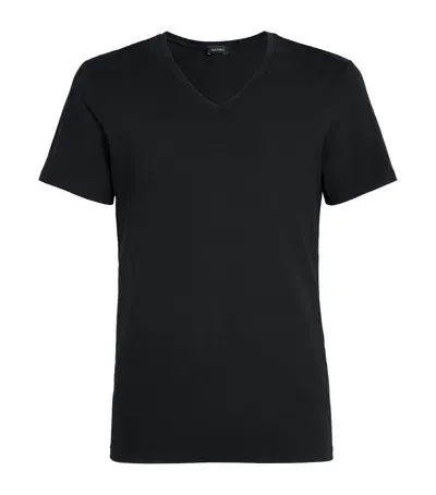 Hanro Cotton Superior T-shirt In Black