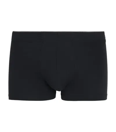 Hanro Cotton Superior Trunks In Black