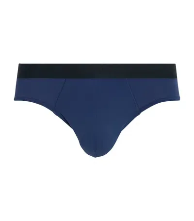 Hanro Micro Touch Briefs In Navy