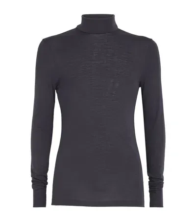 Hanro Wool-silk Thermal Sweater In Grey