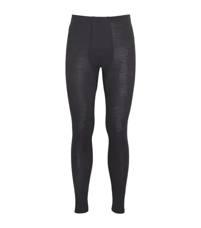 Hanro Woollen Silk Long Johns In Grey