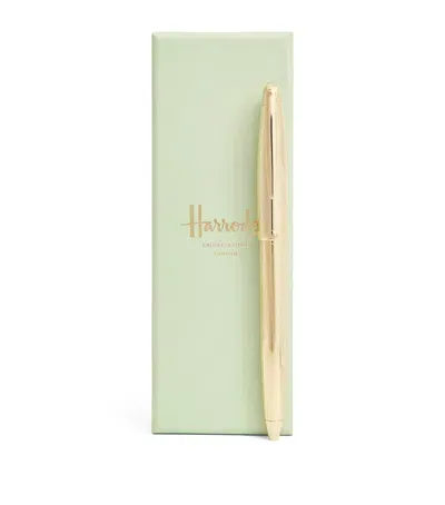 Harrods Ballpoint Pen In Gold