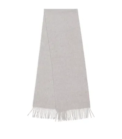 Harrods Cashmere Scarf In Grey