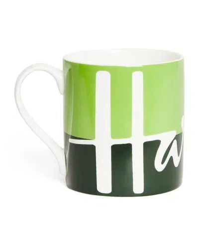 Harrods Ceramic Logo Mug In Green