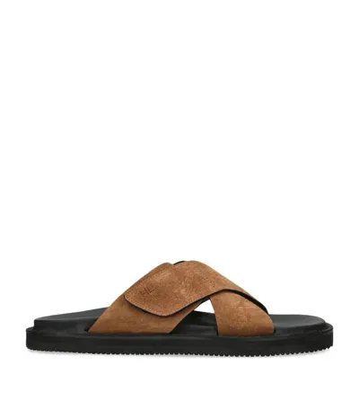 Harrys Of London Promenade Cross Sandals In Brown