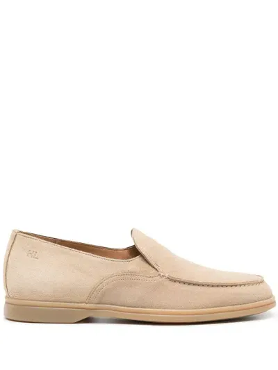 Harrys Of London Panelled Suede Loafers In Neutrals