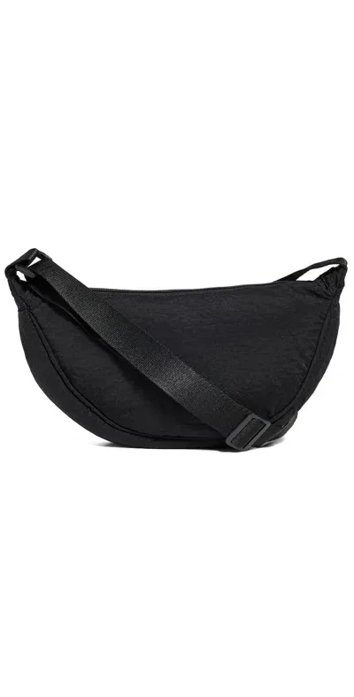 Hat Attack Nylon Crossbody Bag Black