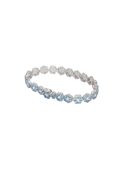 Hatton Labs Daisy Tennis Bracelet In Sterling Silver & Topaz