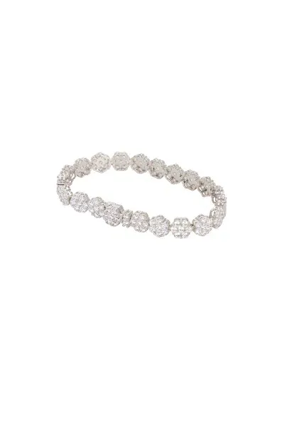 Hatton Labs Daisy Tennis Bracelet In Sterling Silver & White