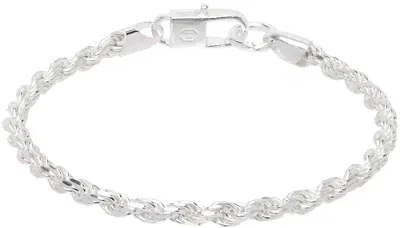 Hatton Labs Twisted Rope Silver Chain Bracelet