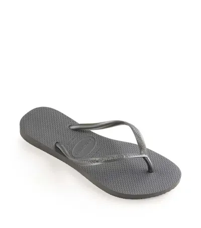 Havaianas Slim Flip Flops In Grey