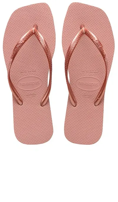 Havaianas Slim Square Sandal In 玫瑰