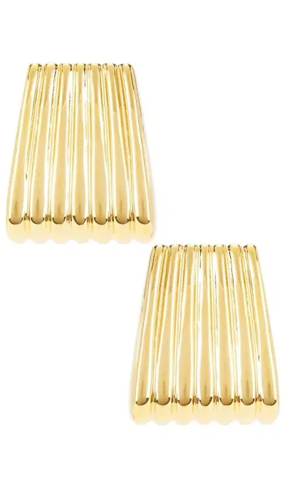 Heaven Mayhem Ribbed Maxi Earrings In Gold