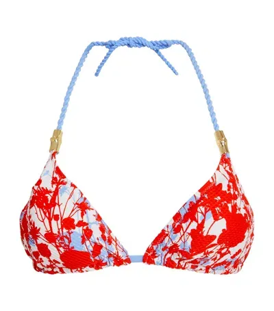 Heidi Klein Reversible Halterneck Bikini Top In Red