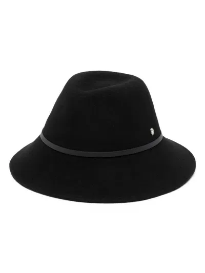 Helen Kaminski Logo-plaque Felt Fedora Hat In Black