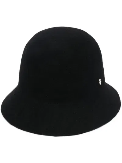 Helen Kaminski Merino-wool Ribbon Hat In Black