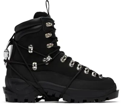 Heliot Emil Lace-up Leather Hiking Boots In Black