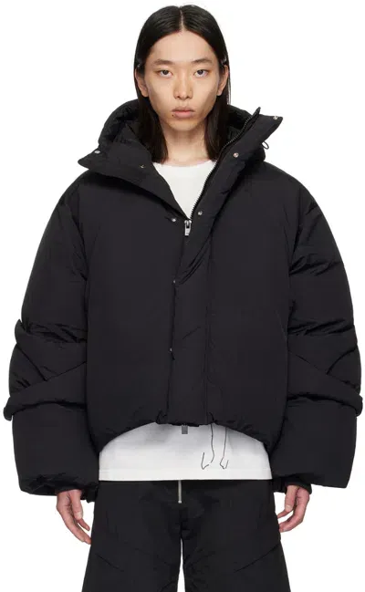 Heliot Emil Black Strap Down Jacket